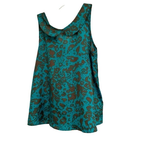 Forever 21 grey and turquoise blouse - Picture 4 of 6